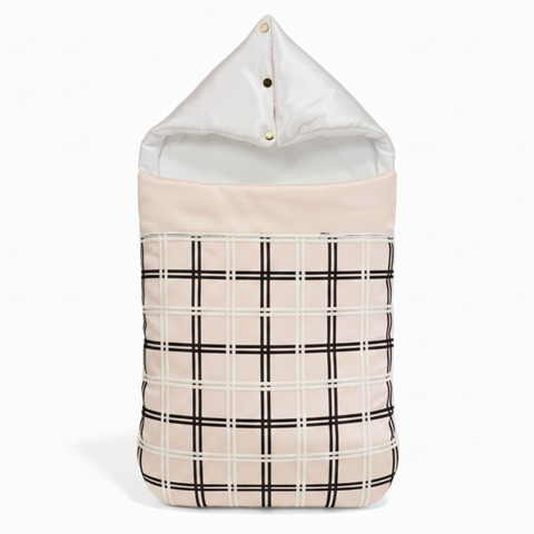 Premium Plaid Baby Carry Nest Pastel Zubaidas
