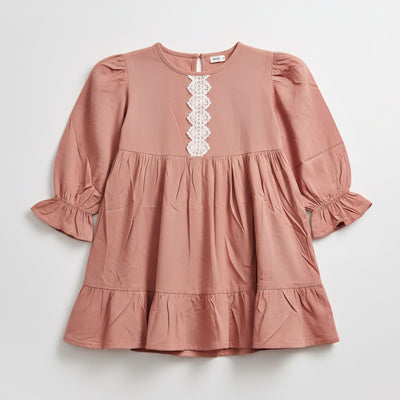 Elegant Lace Trim Casual Top Zubaidas
