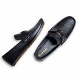 Boys Loafer Black Faux Leather style Shoes