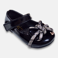 Baby Girls Fancy Pump Black - View 1