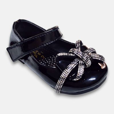 Baby Girls Fancy Pump Black