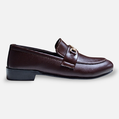 Luxury Brown Leather Formal Footwear