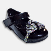 Baby Girls Fancy Pump Black - View 1