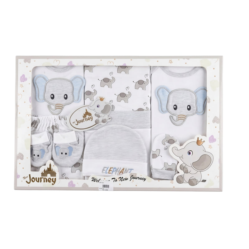 Elephant Print Baby Essentials Gift Set Zubaidas
