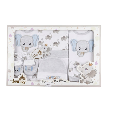 Elephant Print Baby Essentials Gift Set Zubaidas