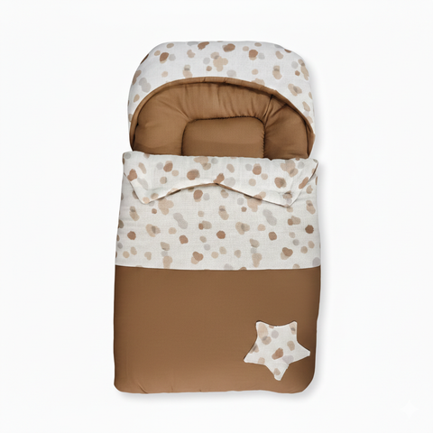 Organic Cotton Baby Nest & Sleep Sack Polka Dot Design Zubaidas