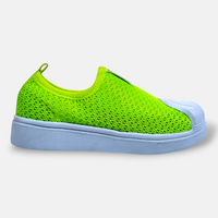 Girls Canvas Shoes Lime Green - View 1