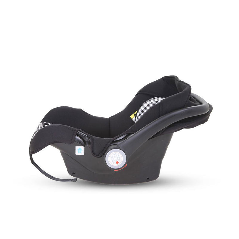 Baby Carry Cot - Black Check T008