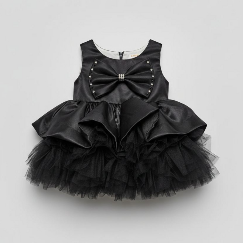 Girls Fancy Frock Bow Style Zubaidas