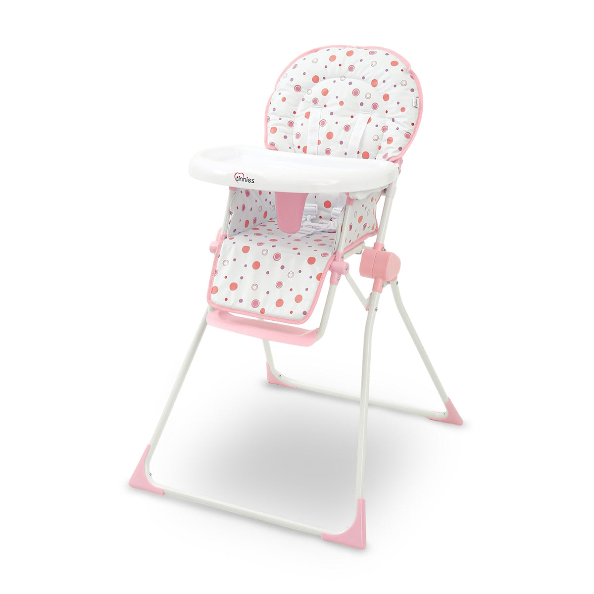 TINNIES PREMIUM POLKA DOT FOLDABLE HIGH CHAIR
