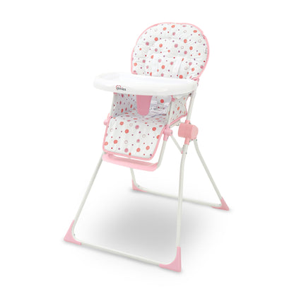 TINNIES PREMIUM POLKA DOT FOLDABLE HIGH CHAIR