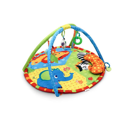 UNISEX BABY PLAY MAT – 4-IN-1 ACTIVITY MAT WITH TOYS (0–12 MONTHS)