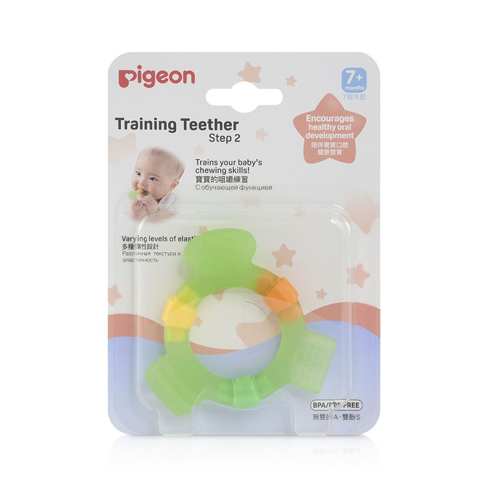 PIGEON BABY TEETHER TOY (7+ MONTHS) BPA-FREE & SENSORY STIMULATING