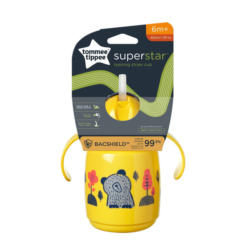 TRNR Straw Cup AL IL Yellow 1X Tommee Tippee 300ML