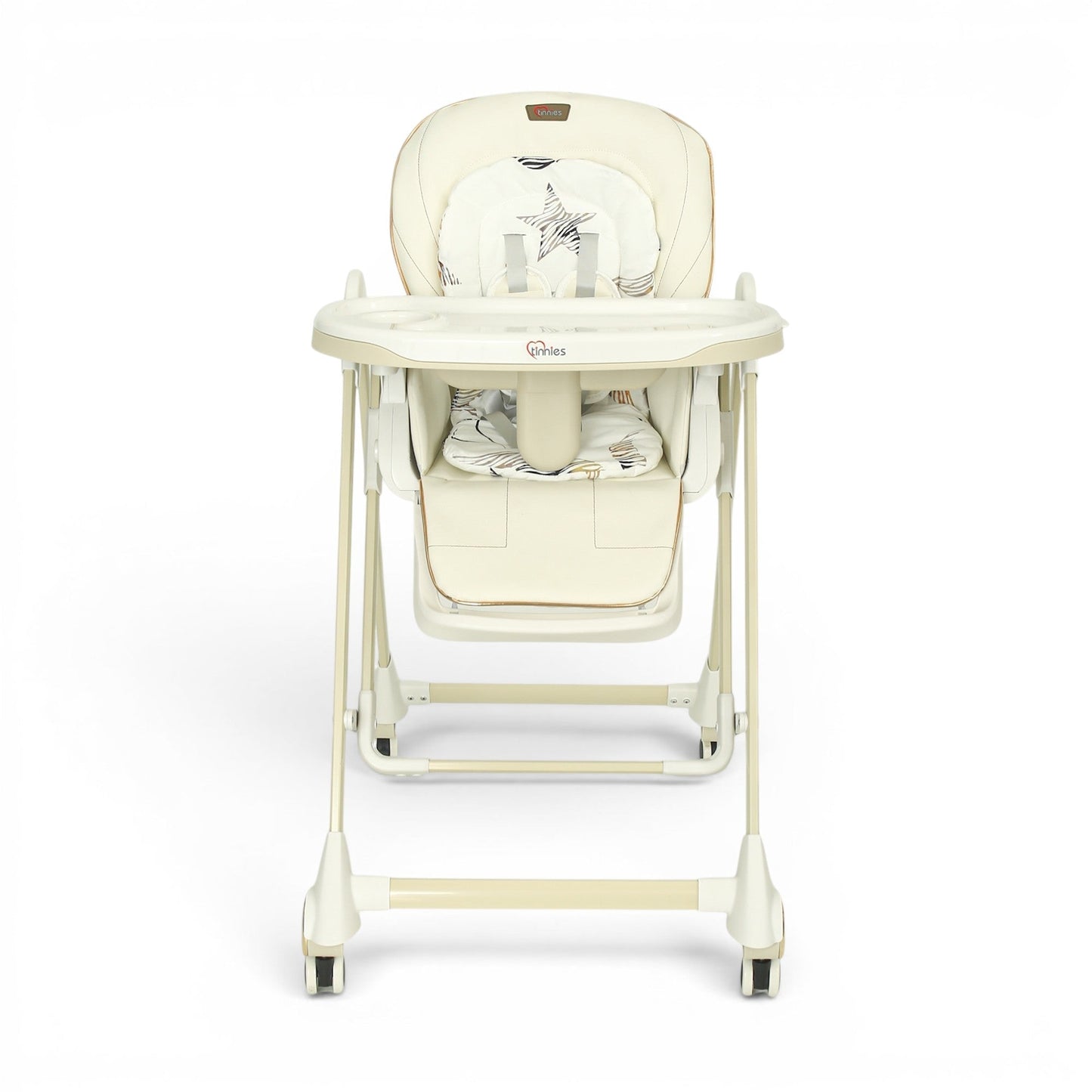 TINNIES BABY HIGH CHAIR W/SWING - WHITE