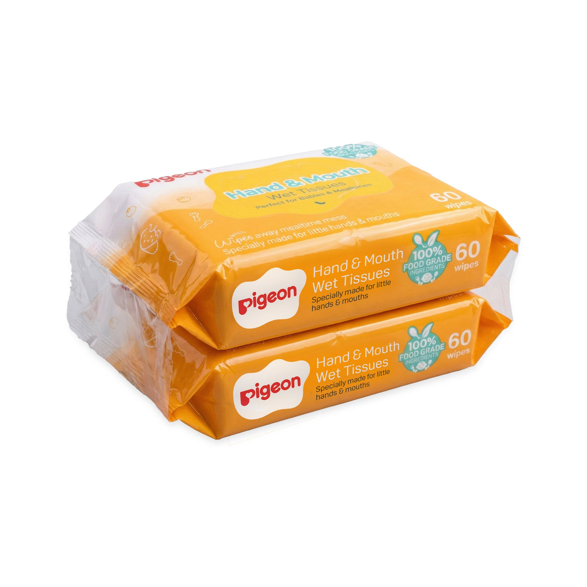 Hand & Mouth Wet Tissues 60S 2In1 Refill