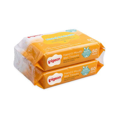 Hand & Mouth Wet Tissues 60S 2In1 Refill