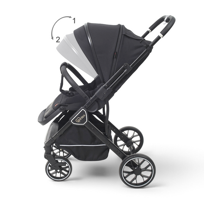 TINNIES REVERSIBLE STROLLER BLACK